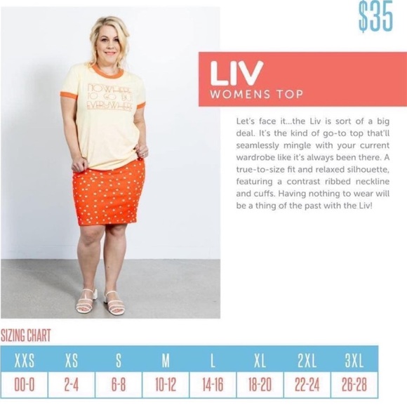 Lularoe Viva La Siesta Liv T Shirt Top Womens Size Large NWT - Picture 9 of 9